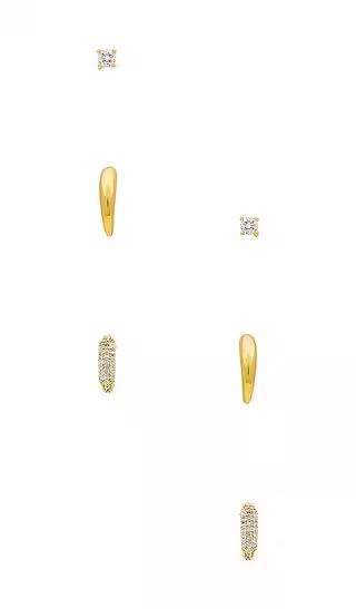Multi Earring Set in Gold | Revolve Clothing (Global)