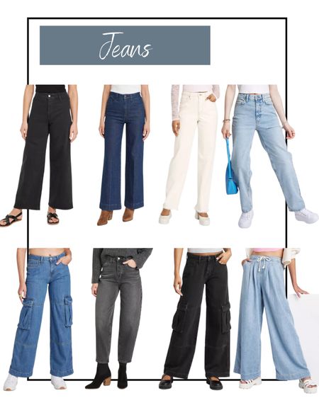 Jeans, high-rise jeans, mid-rise jeans, parachute jeans, baggy jeans, cargo jeans 

#LTKSeasonal #LTKfindsunder50 #LTKstyletip