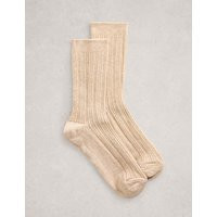 White Stuff Cotton Rich Sparkle Socks Gold | Marks & Spencer (UK)