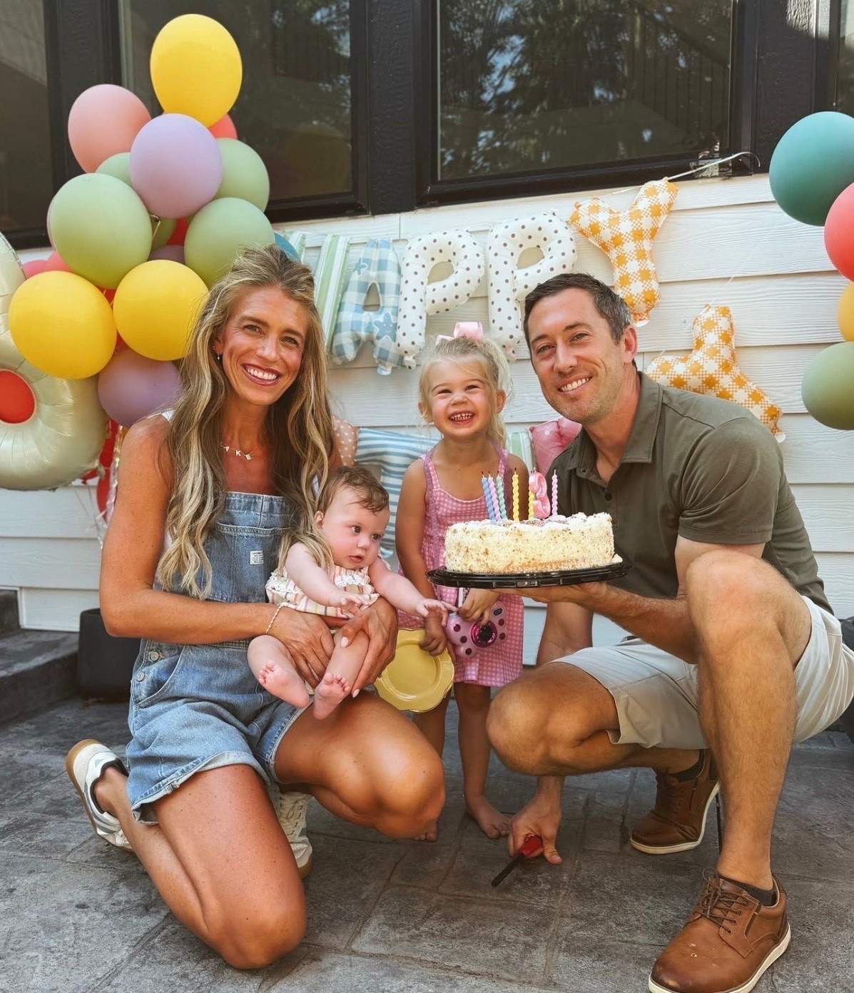 Family birthday fun 🤍 My overalls are sold out, but I linked a few similar pairs to get the same look! Also linked the rest of my outfit 🫶🏼

#LTKmomlife #LTKootd #LTKdayinmylife