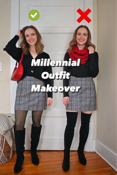 Millennial outfit makeover Amazon edition
Size up 1 in skirt
Small alpaca cardigan
Amazon bag & earrings
Love these Amazon fleece tights!
#amazonfashion

#LTKMostLoved #LTKstyletip