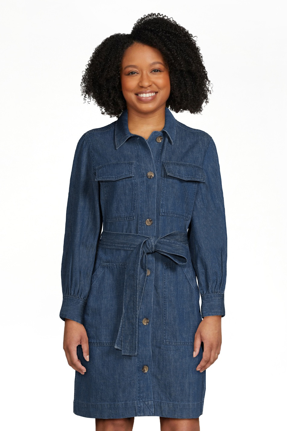 Free Assembly Women's Belted Utility Mini Dress with Long Sleeves, Sizes XS-XXL | Walmart (US)