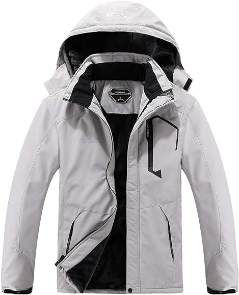 Men's Waterproof Ski Jacket Warm Winter Snow Coat Mountain Windbreaker Hooded Raincoat Snowboardi... | Amazon (US)
