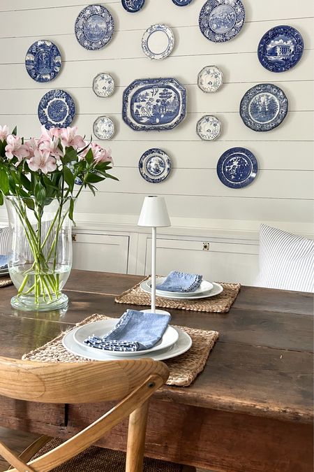 Blue and white plate wall in our kitchen! 
#blueandwhite #classicstyle #grandmillennial #homedecor

#LTKhome