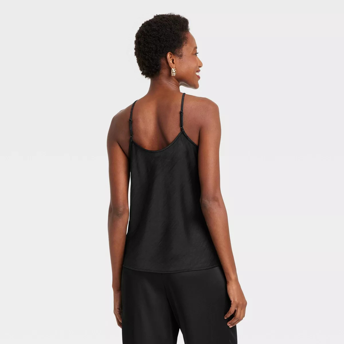 Women's Satin Removable Rosette Halter Top - A New Day™ | Target