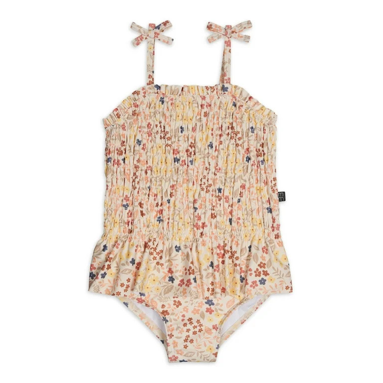 Modern Moments by Gerber Baby and Toddler Girl Smocked Swimsuit, Sizes 12M- 5T | Walmart (US)