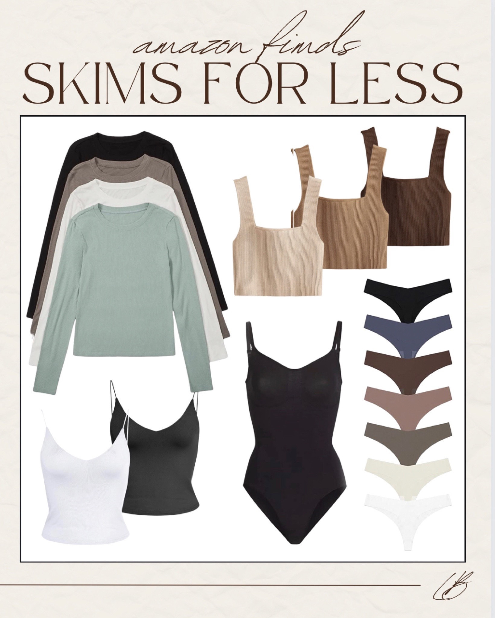 Skims look for less from Amazon! These are so soft & such good quality! 

Lee Anne Benjamin 🤍

#LTKstyletip #LTKcurves #LTKfit