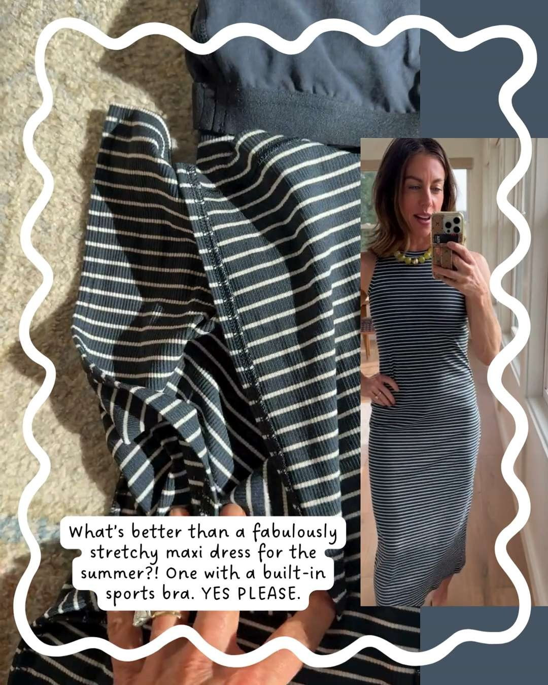 fabulous, stretchy maxi dress with a built-in shelf bra! 

 #LTKSeasonal #LTKOver40 #LTKPetite