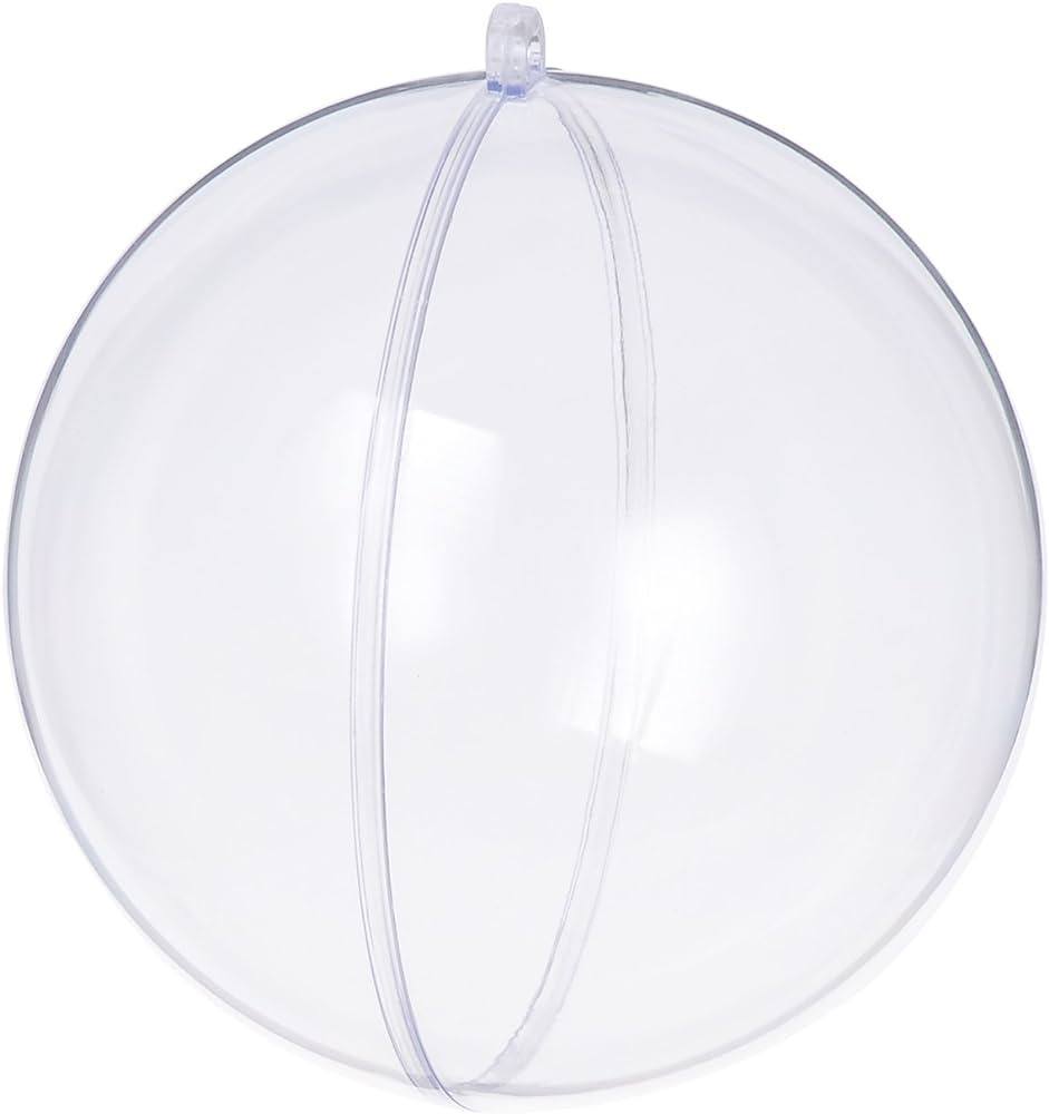 Clear Christmas Ornaments,Pack of 12 Individual 120mm Clear Plastic Ornaments for Crafts by S SEE... | Amazon (US)