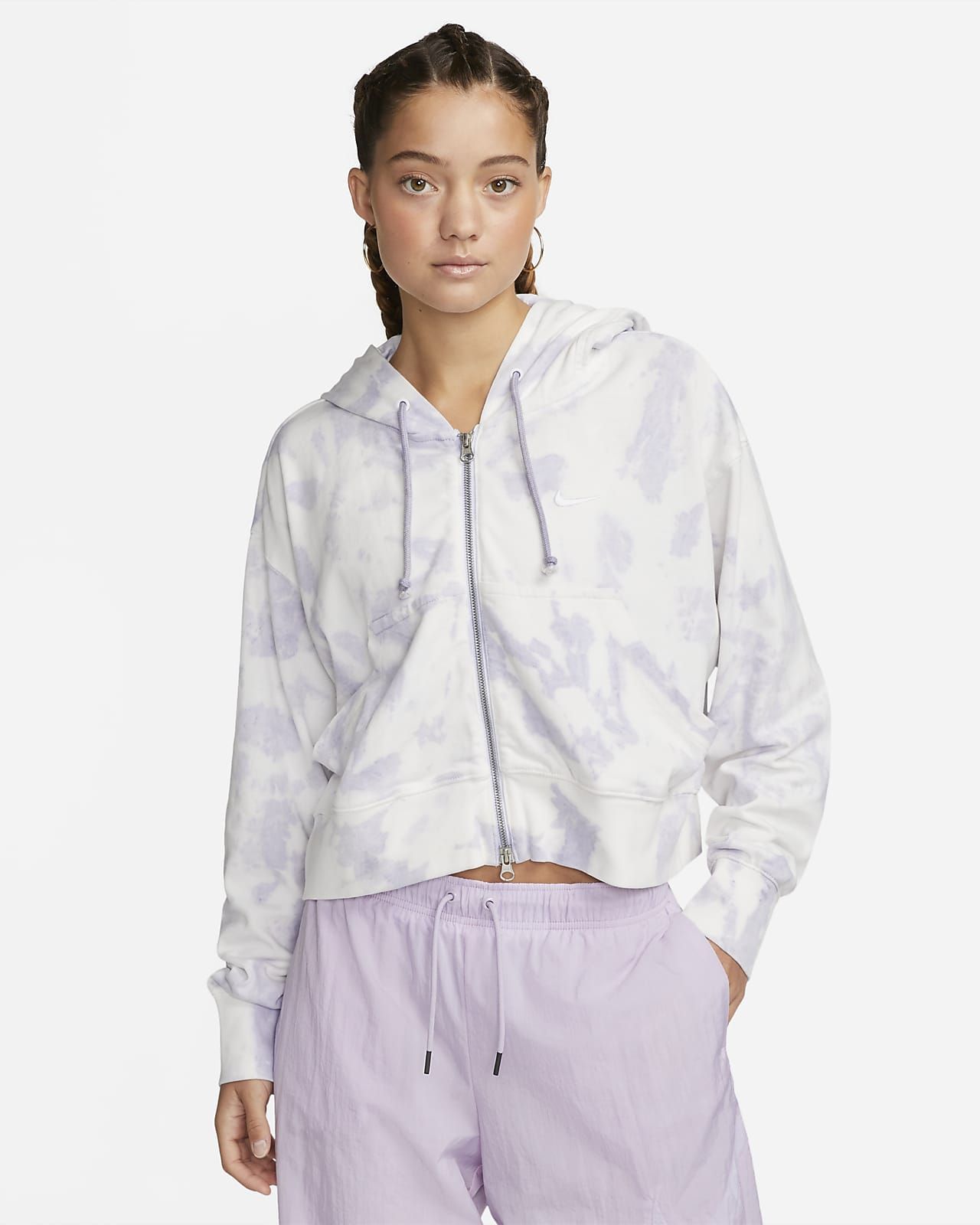 Women's Full-Zip Jersey Cloud-Dye Hoodie | Nike (US)