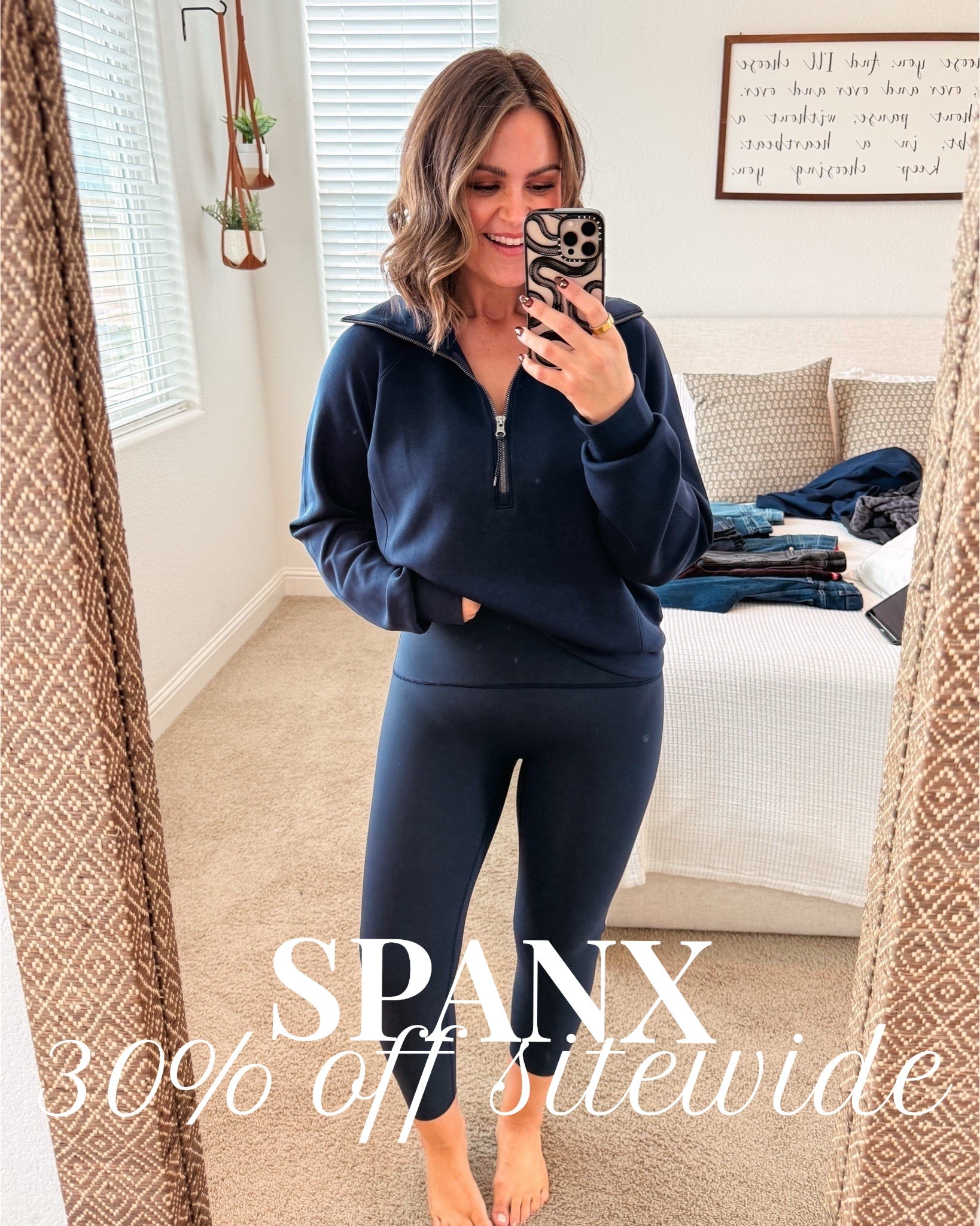 Fall basics Spanx try-on, size 12

30% off site wide at Spanx!

AirEssentials, XL (size up 1)
Booty boost leggings, Large
*both in Timeless Navy
90s Straight leg jeans, Large
*Carbon denim & Truffle brown corduroy
EveryWear Ankle skinny jeans, Large
EveryWear Wide leg jeans, Large
*both in Poseidon wash 

loungewear, workout leggings that won’t roll down, curvy denim, shaper denim, shapewear jeans, midsize, closet staples, Courtney Hamilton, California

#LTKSaleAlert #LTKMidsize #LTKfitnessgoals