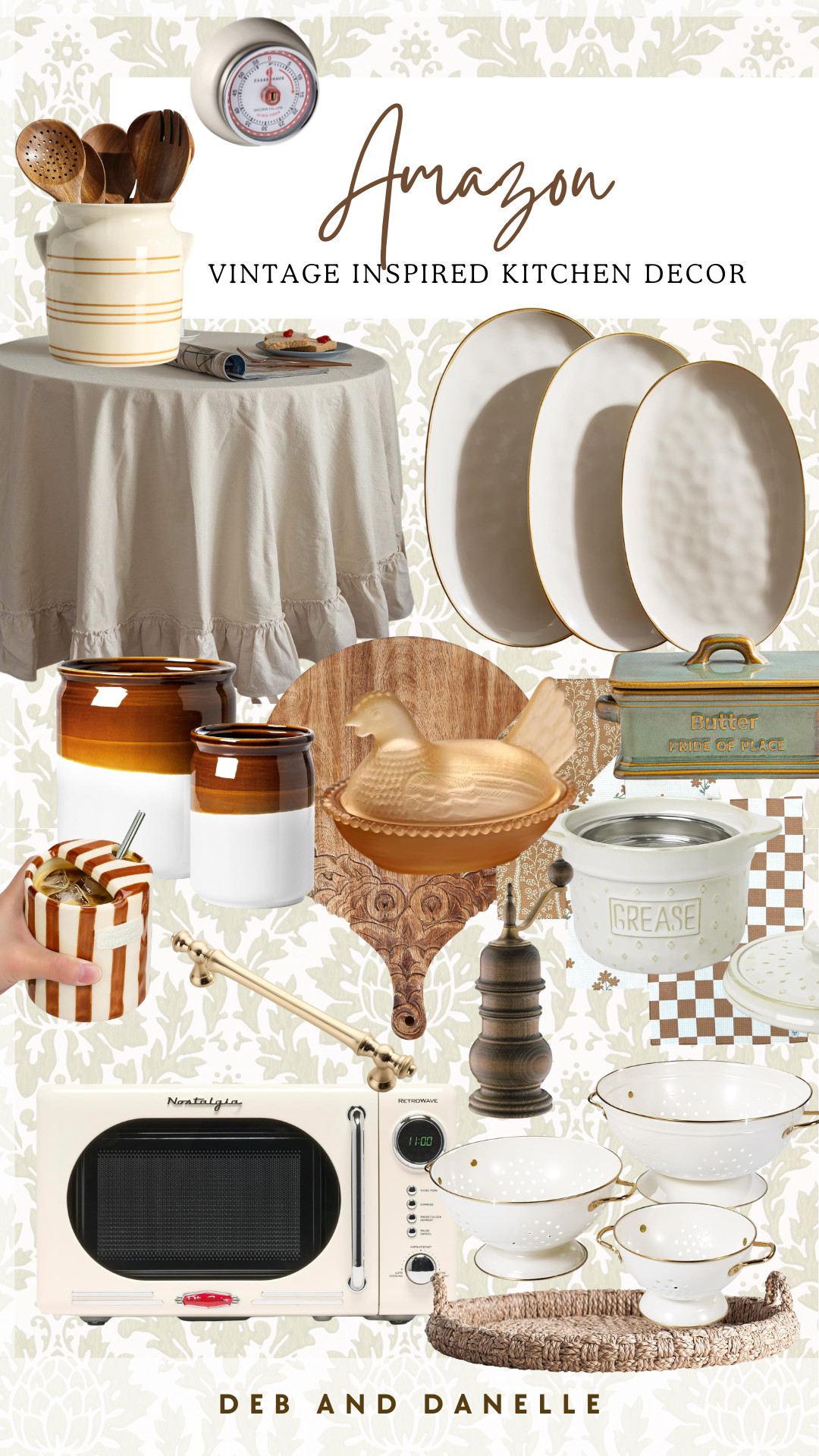 These vintage-inspired items will give your new kitchen an old look with all those warm and cozy vibes.  

 #LTKSeasonal #LTKHome