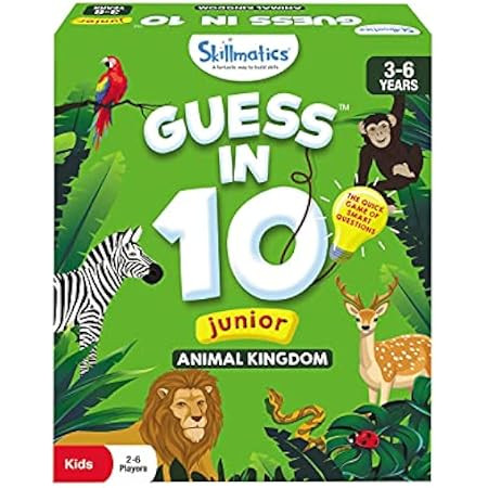 Skillmatics Card Game : Guess in 10 Animal Planet | Gifts for 6 Year Olds and Up | Super Fun for Tra | Amazon (US)