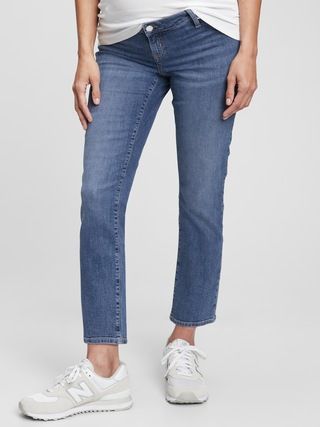 Maternity Inset Panel Vintage Slim Jeans with Washwell | Gap (US)