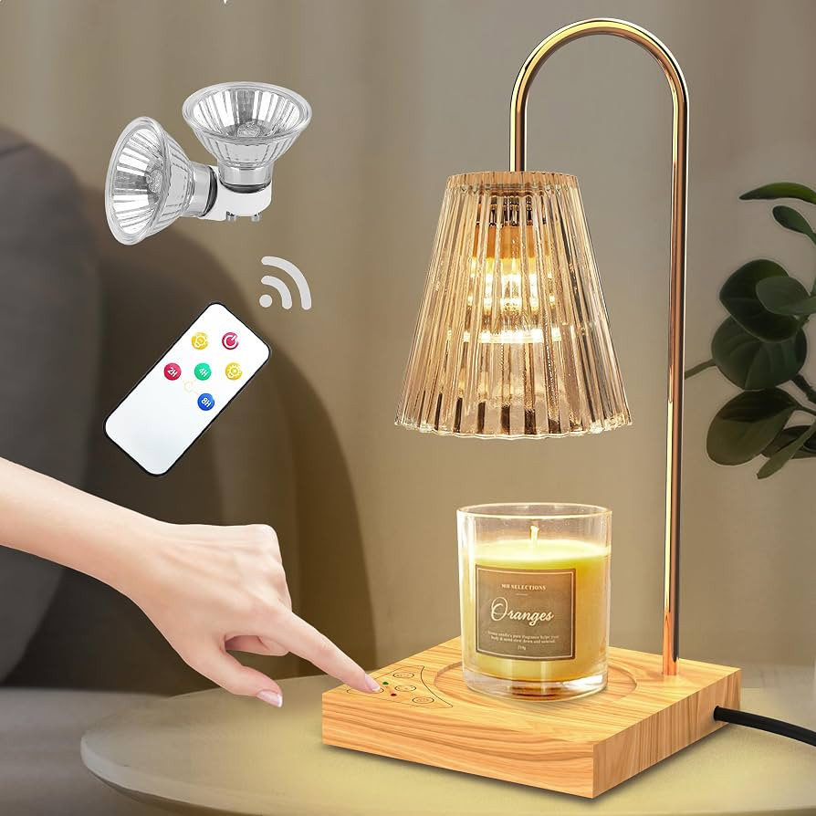 Novamer Candle Warmer Lamp, Wireless Remote Candle Lamp with Timer & Dimmer, Wax Warmer for Scent... | Amazon (US)