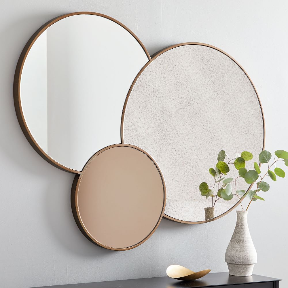 Foxed Overlapping Trio Mirror | West Elm (US)