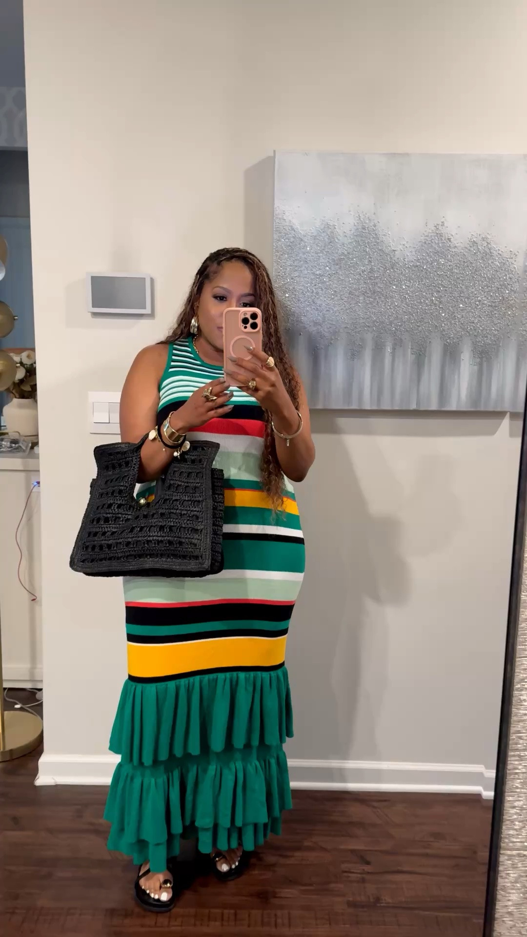 Outfits lately 
Dress @Eloquii sold out most sizes but tagged other knit maxi dresses 
Bag @Macys 
Sandals #marcfisher

#LTKootd #LTKgrwm