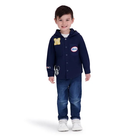 Mickey Mouse Toddler Boy Twill Shacket, Sizes 12M-5T | Walmart (US)