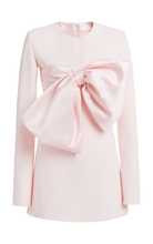 Bow-Detailed Crepe Mini Dress | Moda Operandi (Global)