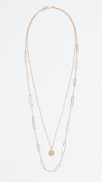 Two Row Medallion Layered Necklace | Shopbop
