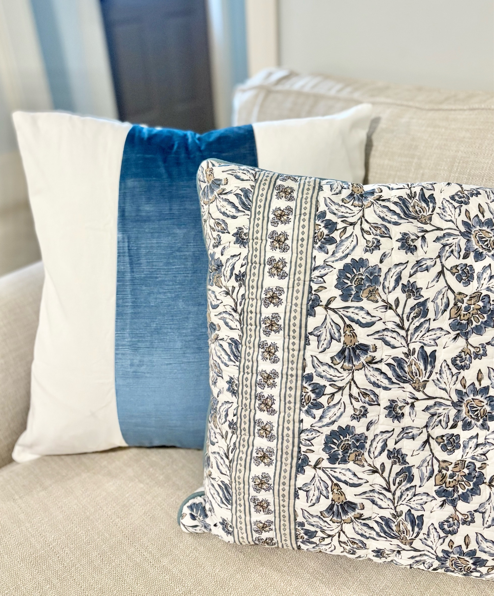Pretty pillow combo at affordable prices! 🩵💙

#LTKFindsUnder50 #LTKHome