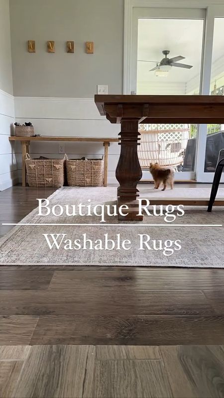 Washable rugs are a game changer!💪🏼 I’ve had this rug for a few months now and it’s in a high traffic area so it was time to put it to the test and wash it and I’m very pleased! I did let it air dry outside and it really left minimal wrinkles. The back of this rug is all rubber which is great for keeping it in place. 

Boutique rugs. Area rugs. Washable rugs. Dinning room rugs. Modern traditional rugs. Modern organic style 

#LTKVideo #LTKhome #LTKMostLoved