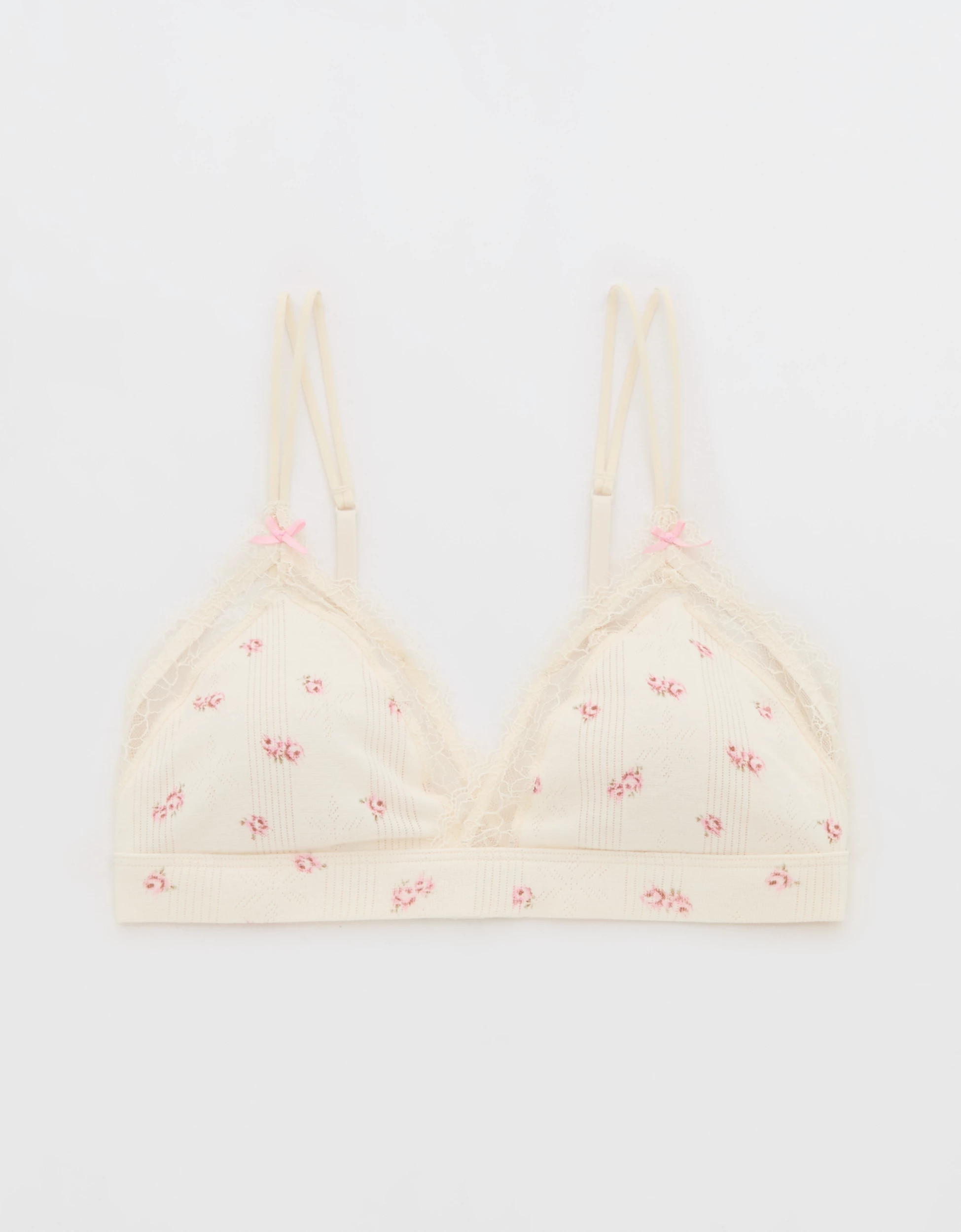Superchill Pointelle Padded Triangle Bralette | Aerie