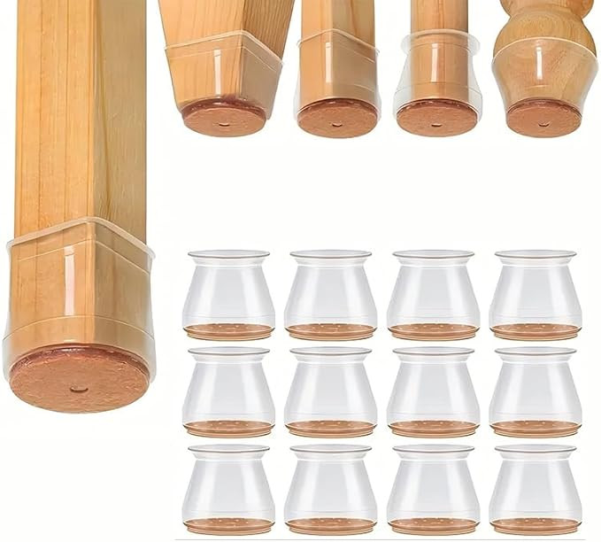 24pcs Chair Leg Floor Protectors, Silicone Chair LegCovers, Small Floors Felt Pads Reduce Noise, ... | Amazon (US)