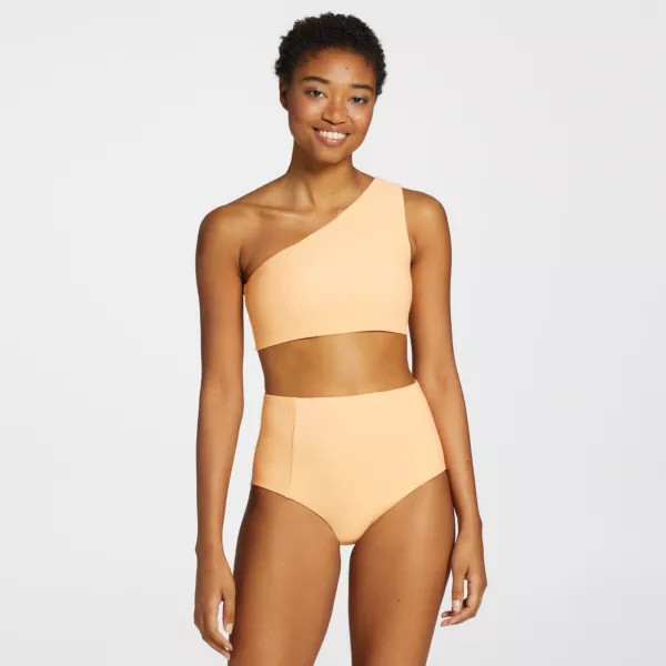 CALIA Women's Ribbed Minimal One Shoulder Swim Top | Dick's Sporting Goods