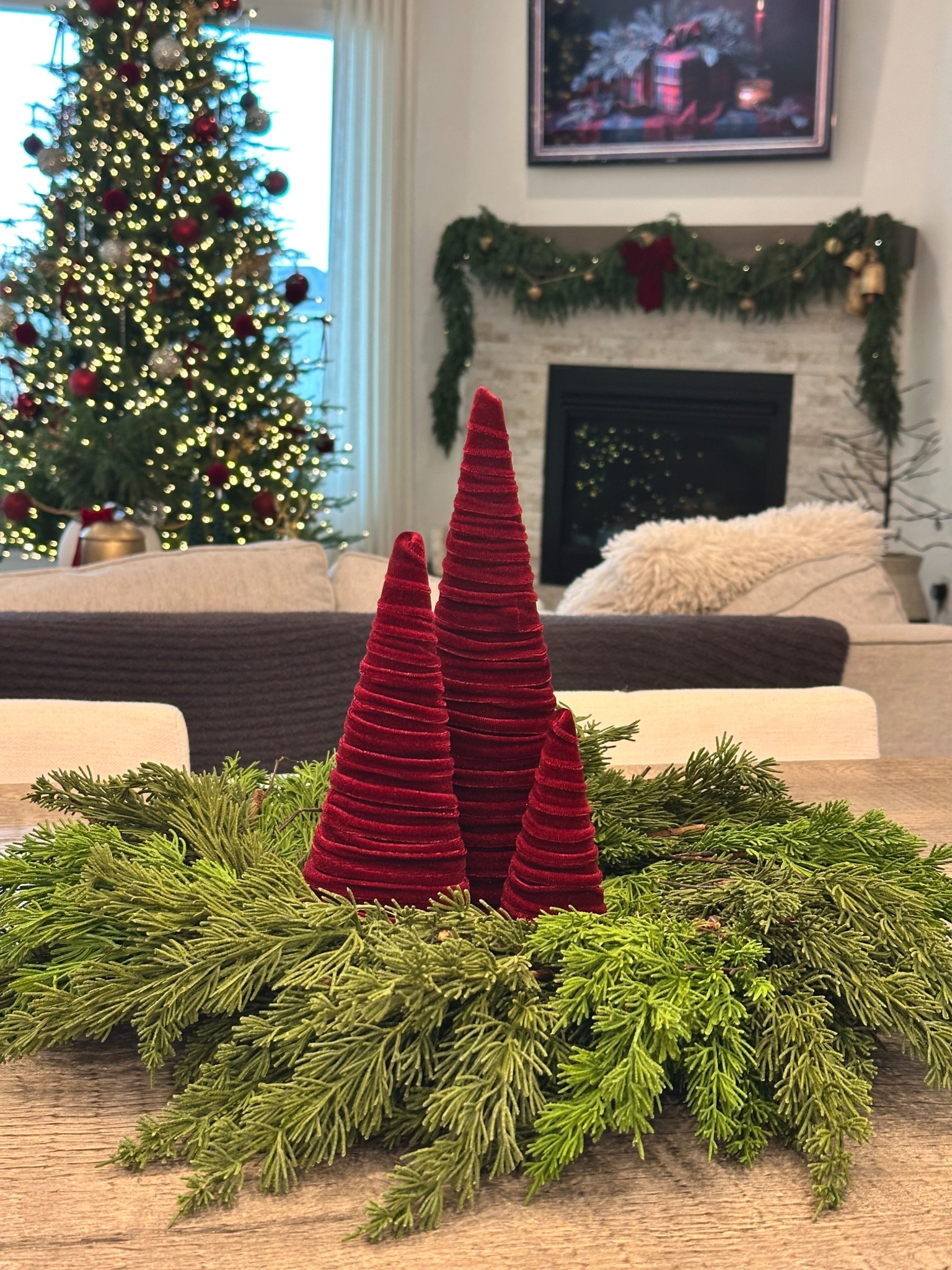 Set of three velvet wrapped trees 

#LTKHoliday #LTKSeasonal #LTKHome