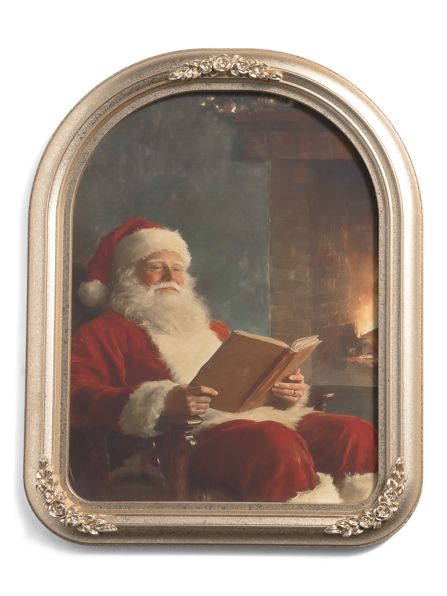 16x20 Santa Reading Book Arch Wall Art | TJ Maxx