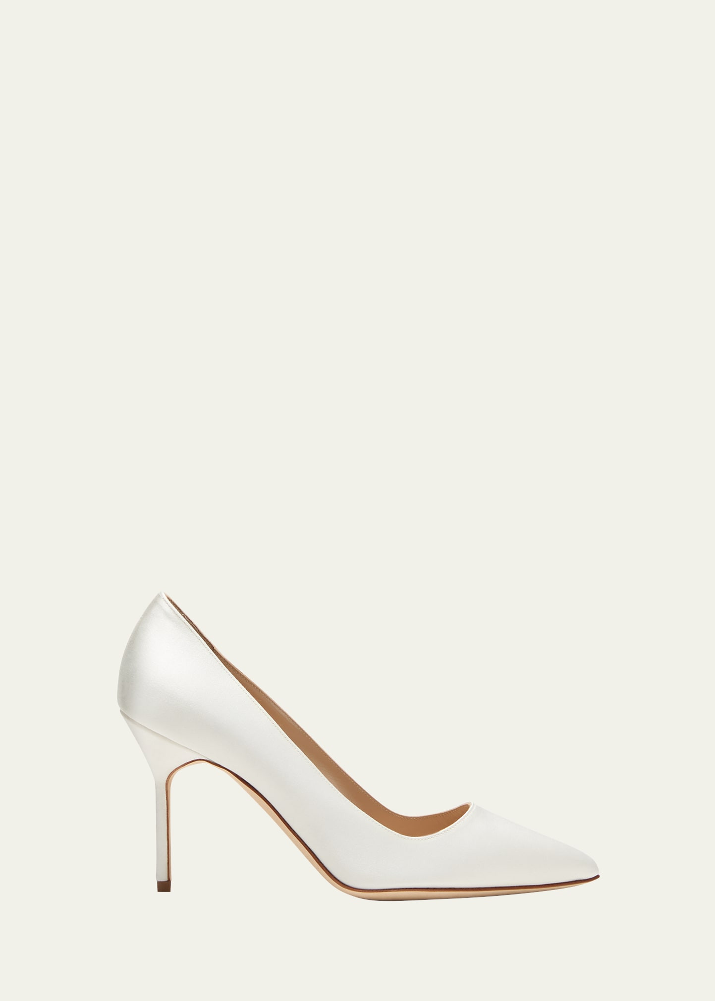 Manolo Blahnik BB 90mm Satin Pumps | Bergdorf Goodman