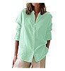 Button Down Shirts for Women Cotton Oxford Shirts Long Sleeve Dress Shirts Collared Blouses Work ... | Amazon (US)
