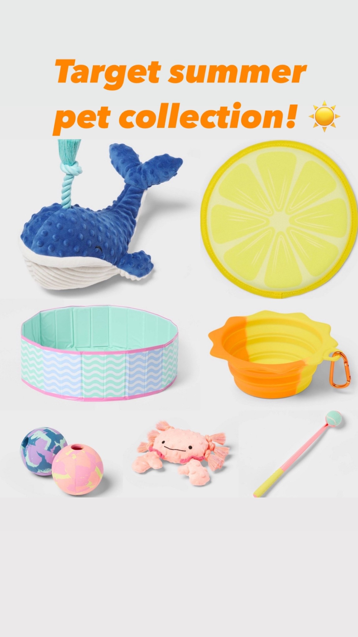 Target just dropped the cutest summer pet collection! Pet lovers this one is for you! 

Dog pool
Summer dog toys 
Sun squad 
Target 

#LTKPets #LTKSeasonal
