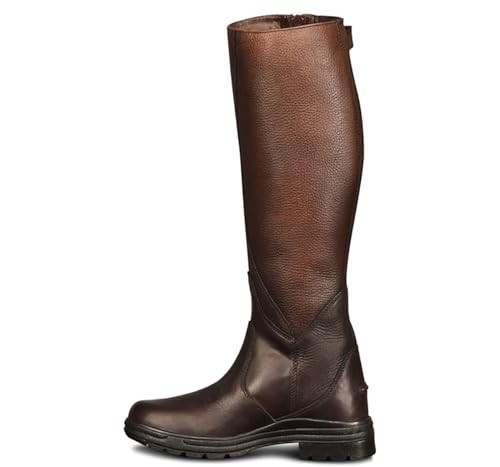 Ovation Women's Comfortable Durable Stylish Equestrian Horse Riding Tall Full-Grain Leather Moorland II Highrider Boot, Brown, Size 11 Regular | Amazon (US)