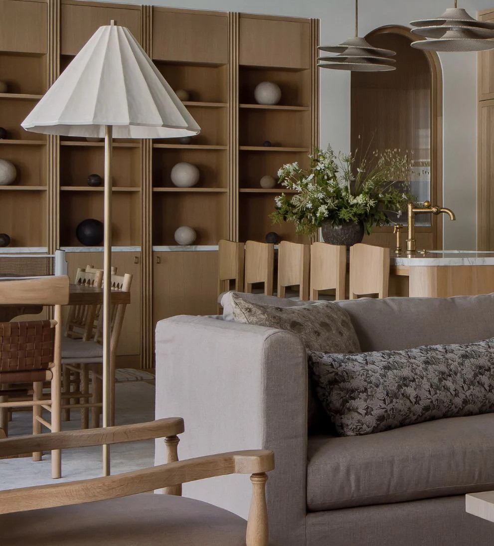 Elodie Brass Floor Lamp | Le Mae | Le Maé