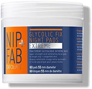 Nip + Fab Glycolic Acid Night Face Pads with Salicylic and Hyaluronic Acid, Exfoliating Resurfaci... | Amazon (US)