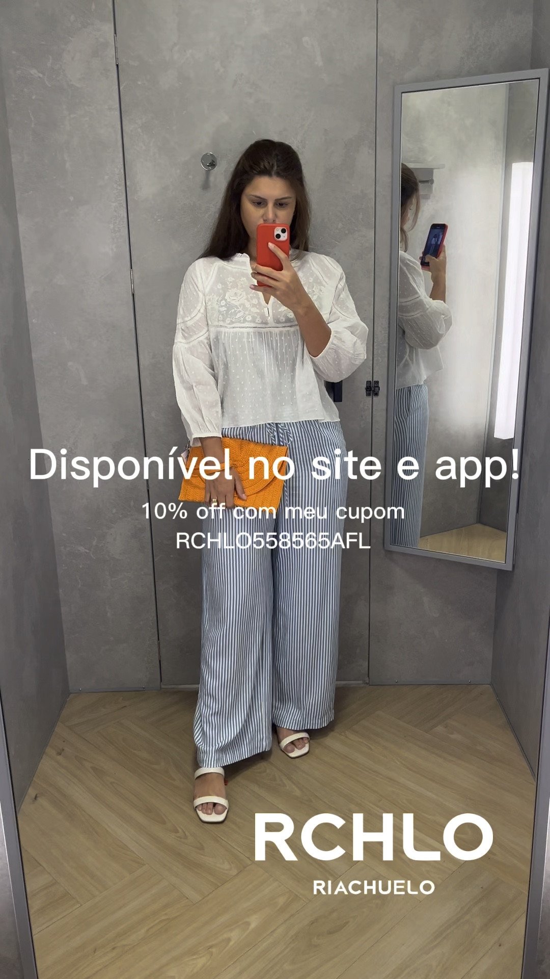 News ! Novidade na @Riachuelo site e app !!🚨 10% off usando meu cupom RCHLO558565AFL #SomosRchlovers #RiachueloLTKChallenge

Descontos progressivos do site
R$ 20 OFF  Nas compras acima de R$ 200
R$ 50 OFF Nas compras acima de R$ 250
R$ 90 OFF Nas compras acima de R$ 35

Referência das peças: 
Bata P Ref: 14932350
Calça listrada M Ref: 15055434
Blusa alcinha preta M Ref: 14755076
Sandália branca 37 Ref: 15086267
Bolsa laranja  Ref: 14711150

#LTKcurves #LTKbrasil #LTKSale