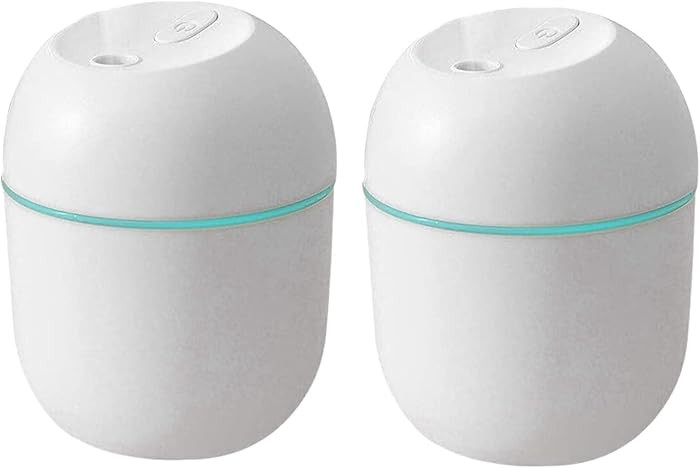 2X Air Humidifier USB Small 220Ml Mini Portable Cool Mist Diffuser for Bedroom Office Desk Car Ar... | Amazon (US)