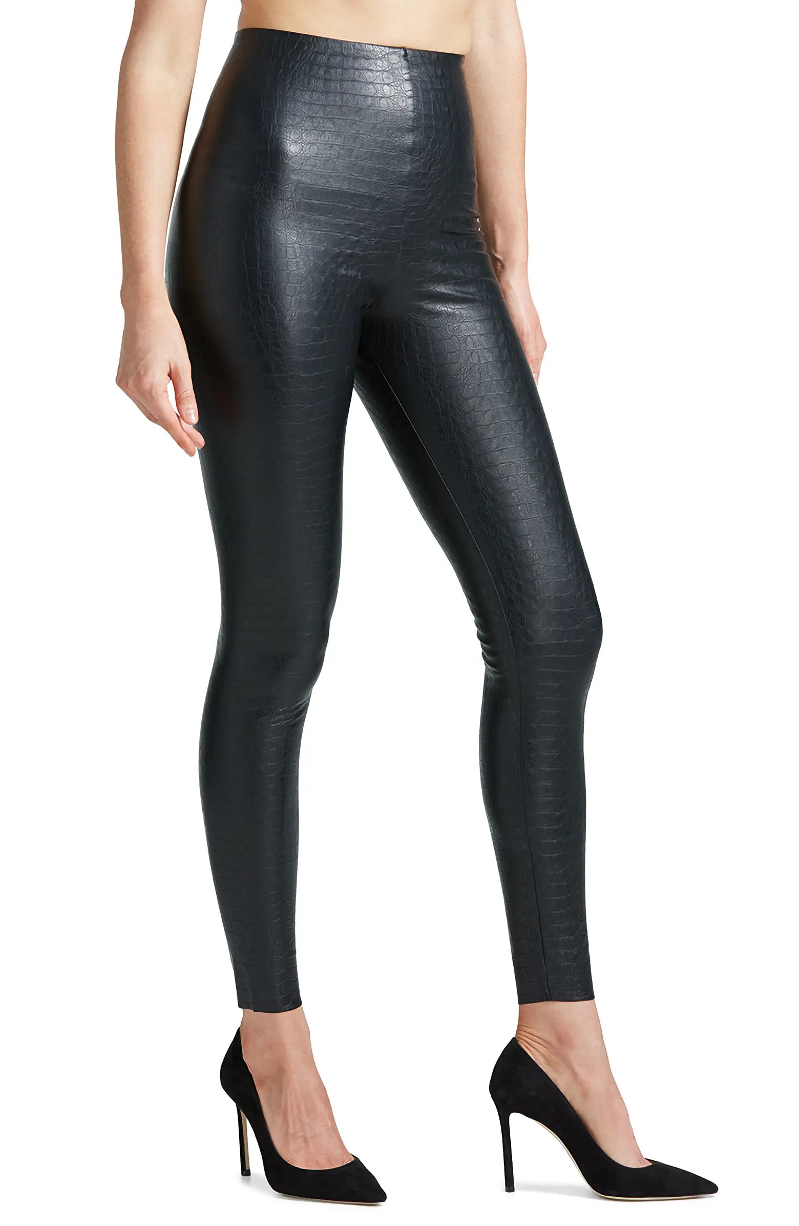 Reptile Embossed Faux Leather Leggings | Nordstrom Rack