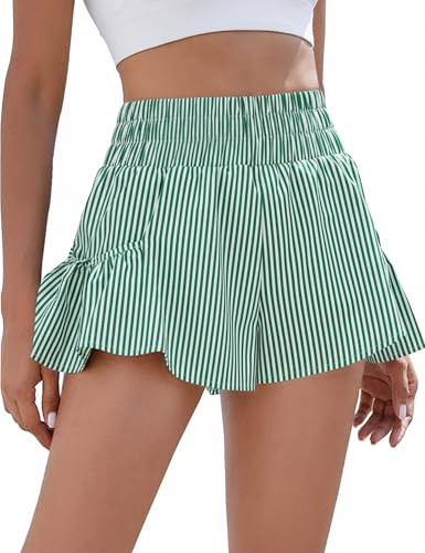 BMJL Womens High Waisted Shorts Athletic Running Shorts Workout Gym Quick Dry Flowy Shorts with P... | Amazon (US)