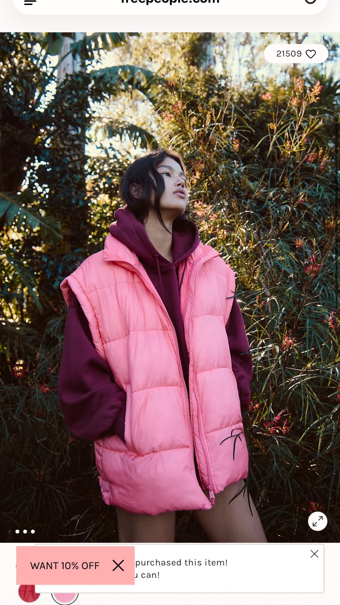 Free people puffer vest on sale. Extra 25% off in cart

#LTKSaleAlert