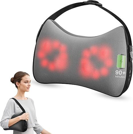 Snailax Back Massager with Heat, Cordless Shiatsu Neck and Back Massager, 4D Massager for Neck, S... | Amazon (US)
