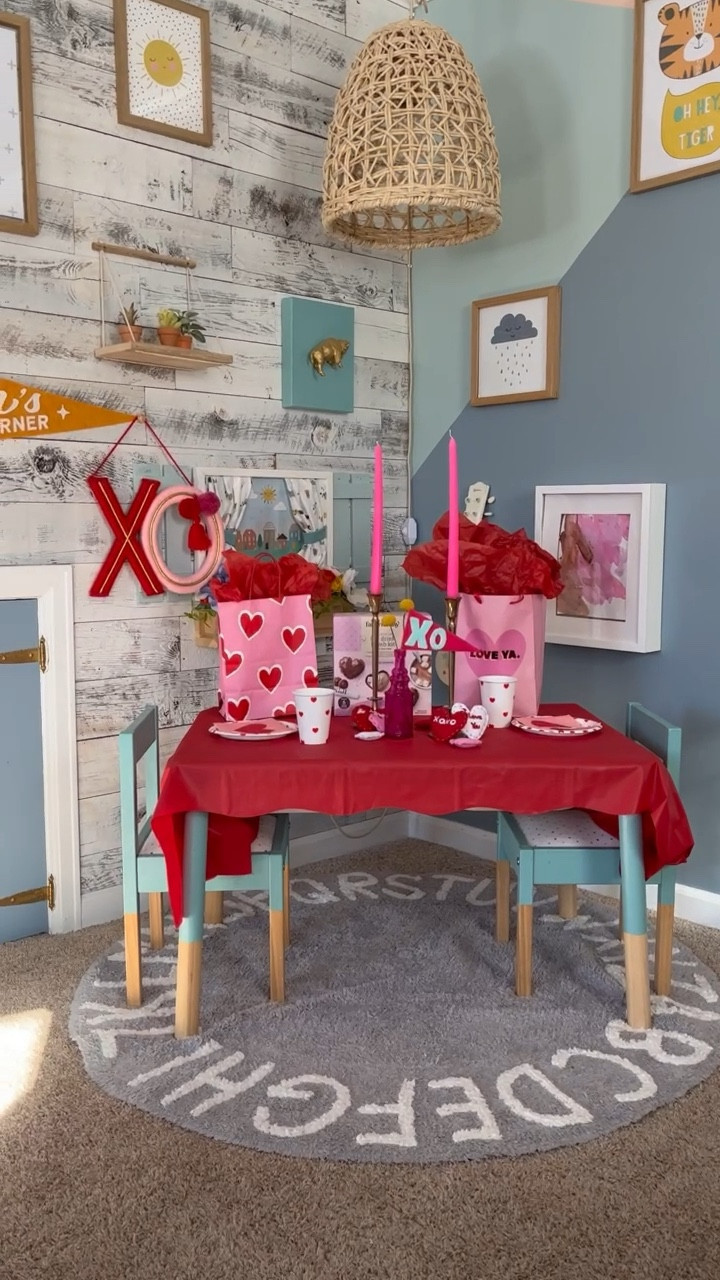 Looking for some fun ways to celebrate Valentine’s Day with your toddler? A simple morning of vday table set up is a cute and affordable way to celebrate and get your little in the spirit! It takes just a few cute decor supplies and you’ll get to see their adorable reaction when they see their little play area all decorated for v-day! 

#LTKhome #LTKSeasonal #LTKkids