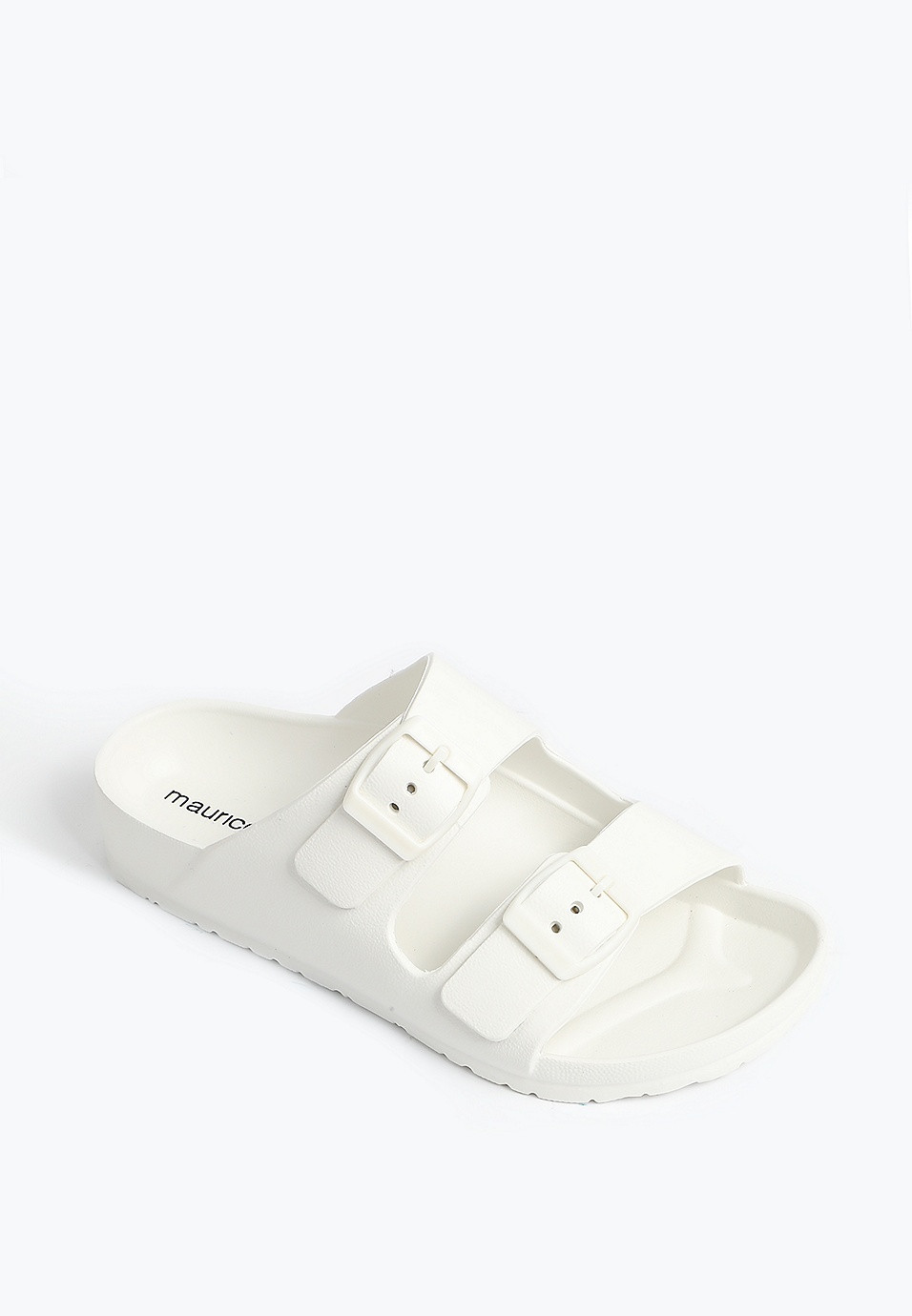 SuperCush Remi Double Strap Buckle Slide Sandal | Maurices