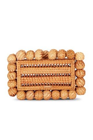 Cult Gaia Eos Rattan Clutch in Natural from Revolve.com | Revolve Clothing (Global)