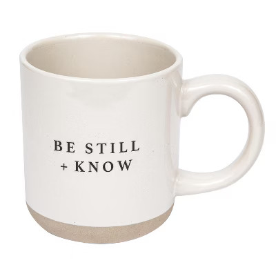 Sweet Water Decor Be Still and Know Stoneware Coffee Mug - 14oz | Target