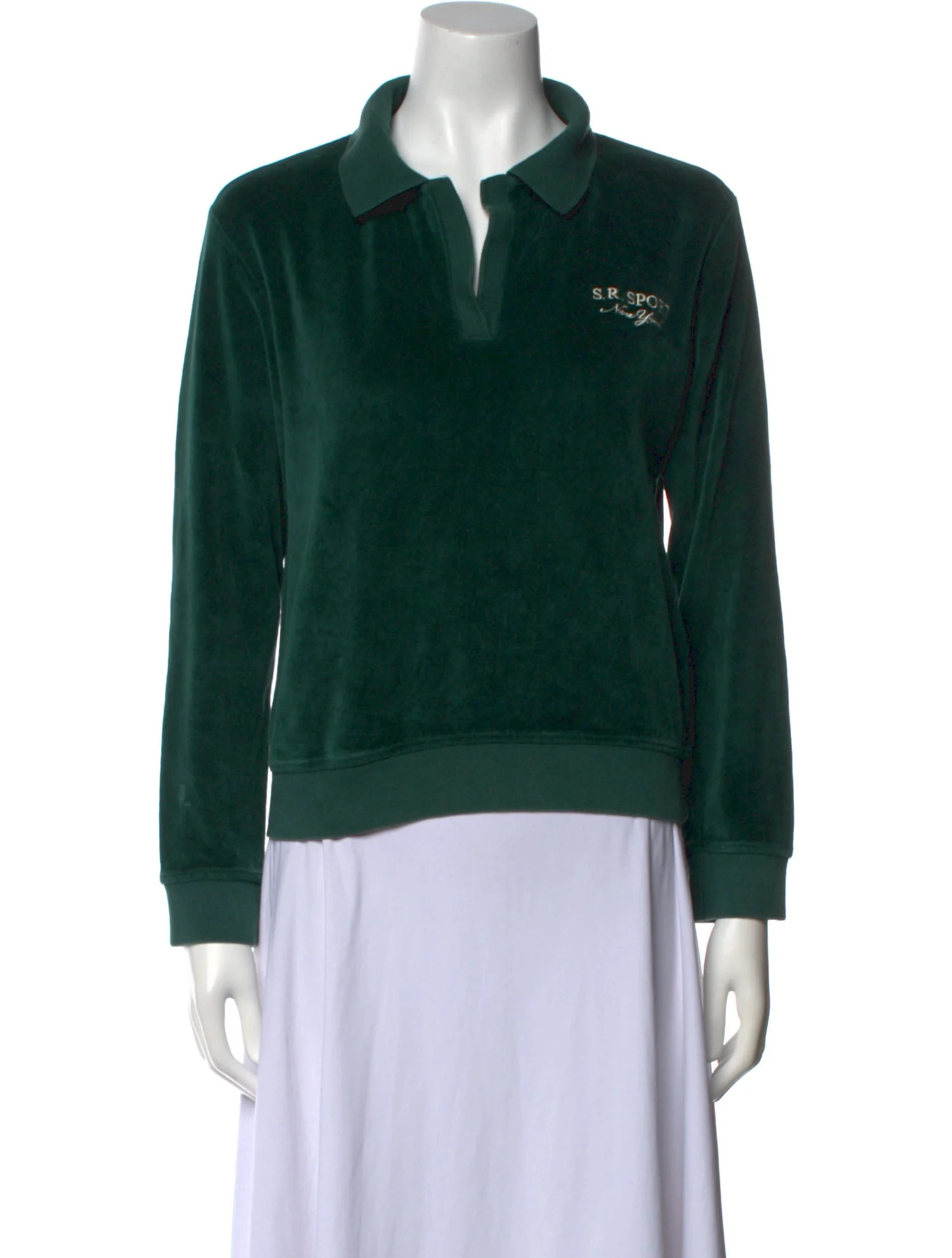V-Neck Long Sleeve Sweatshirt | The RealReal