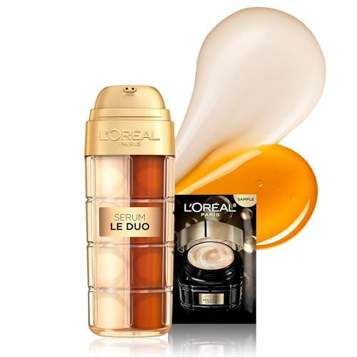 L'Oreal Paris Age Perfect Serum Le Duo, Brightening, Firming and Anti-Aging Serum for Face with Collagen Peptide, Niacinamide, Vitamin C and B3, 1 fl oz + Sample | Amazon (US)