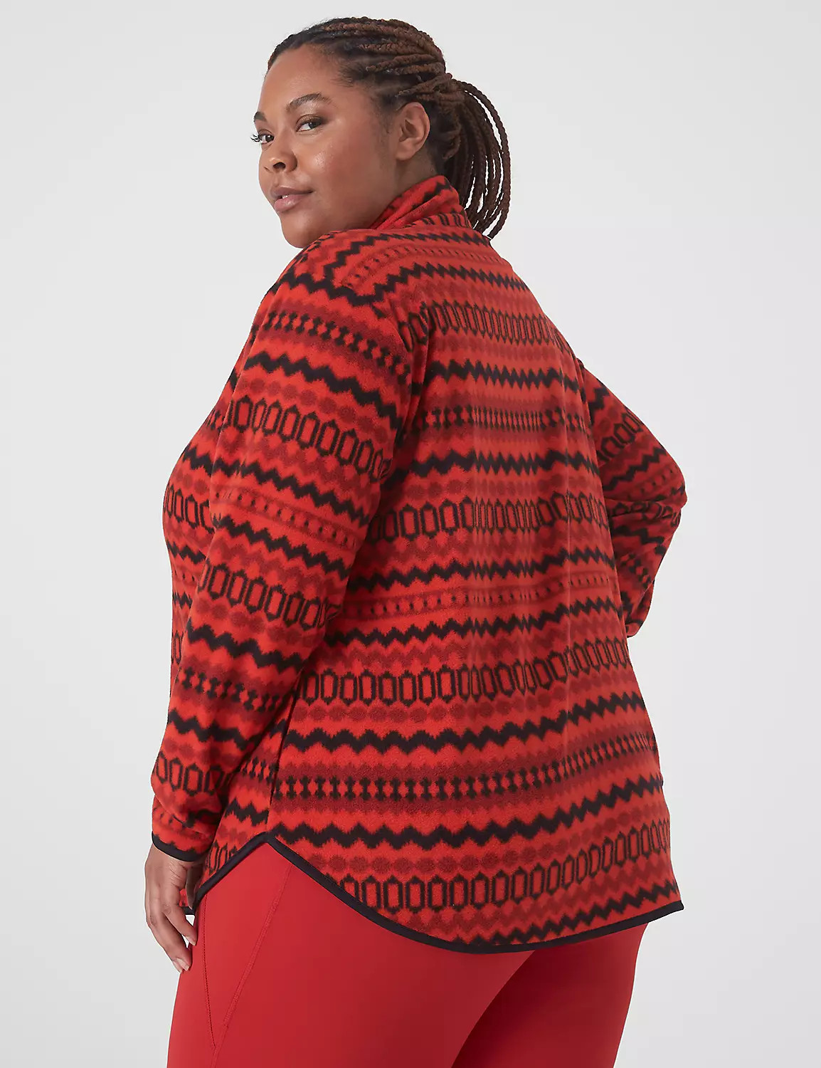 LIVI Fleece Half-Zip Pullover | LaneBryant | Lane Bryant (US)
